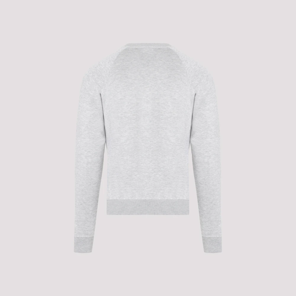 Tom Ford Lichtgrijs Crewneck Sweater Gray Heren