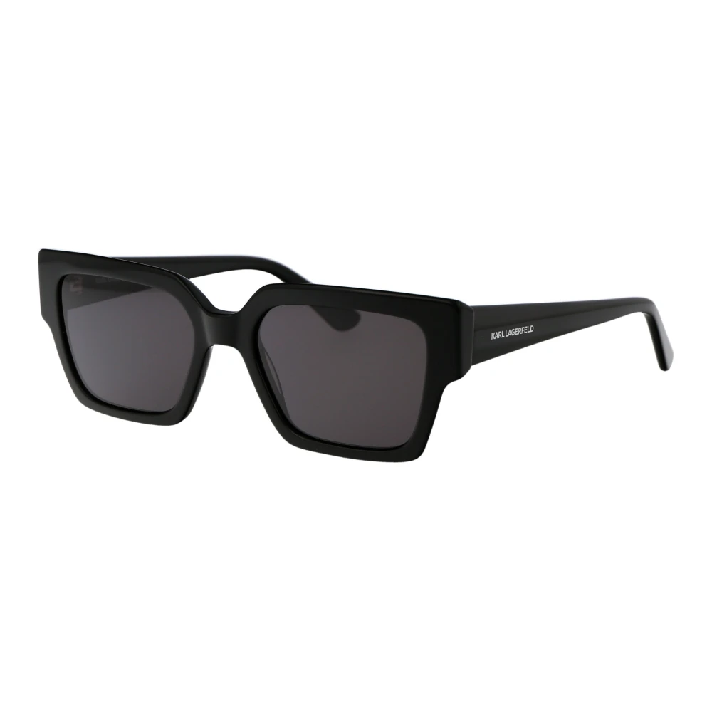 Karl Lagerfeld Unisex Black Sunglasses, 52 Mm, Sunglasses