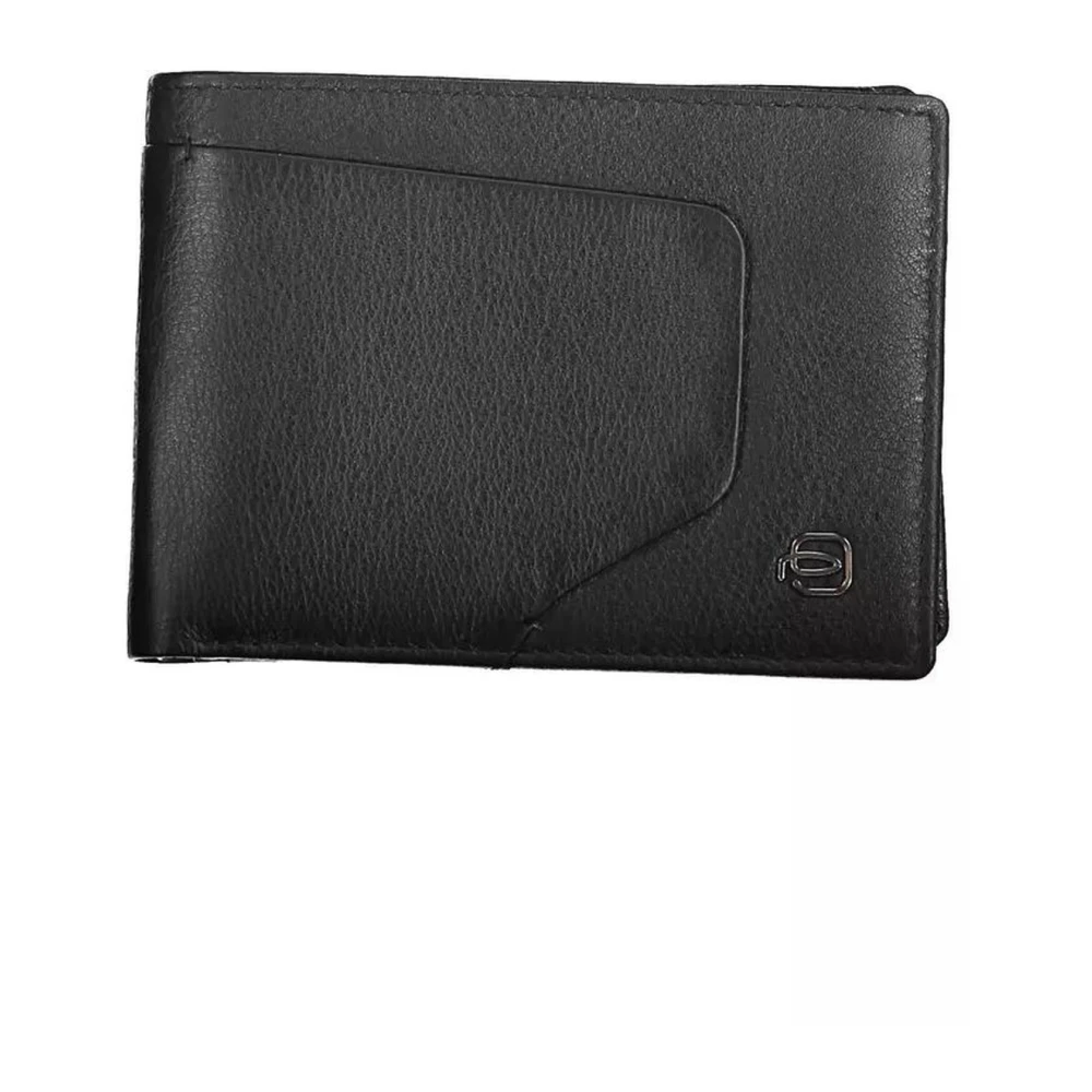 Piquadro Men's Black Wallets & Cardholders, One Size, Rfid Leather Wallet With Compartts