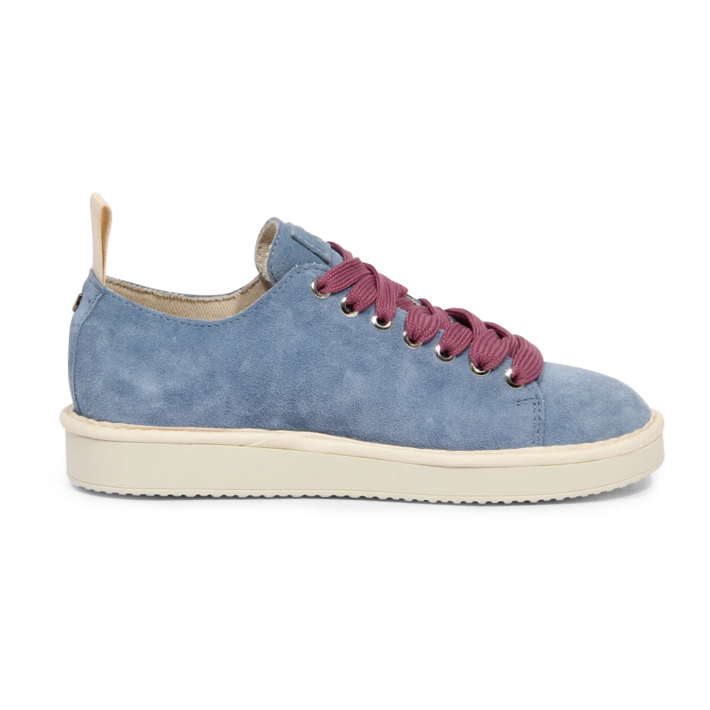 Panchic -Bruine Roos Suède Veterschoenen Dames Schoenen Blauw