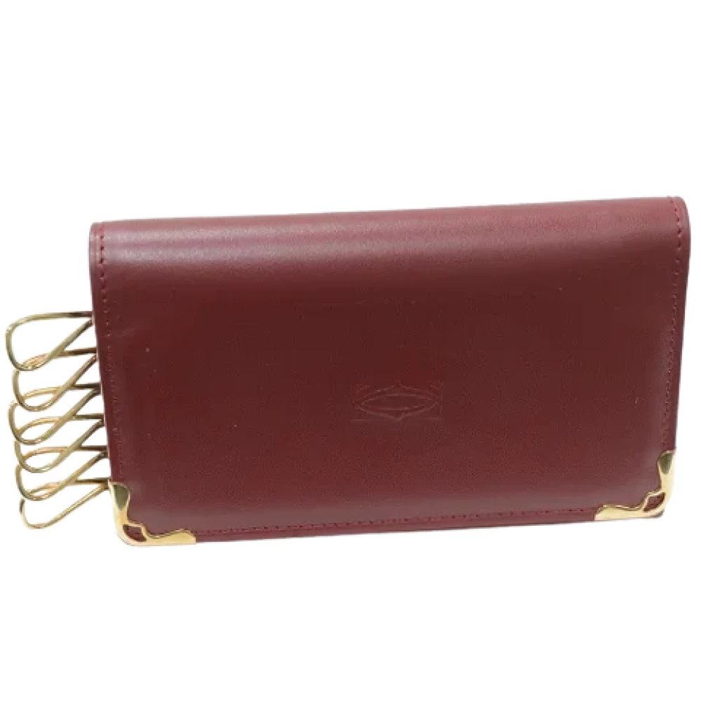 Cartier Vintage Pre-owned Leather key-holders Brown Dames