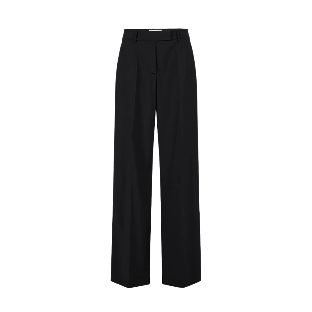 Iceberg Lätt ull komfort passform chinos byxor Black, Dam