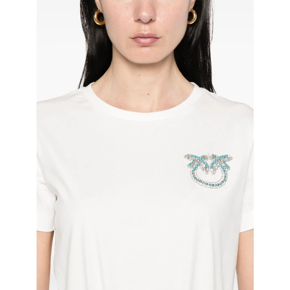 pinko Wit T-shirt en Polo White Dames