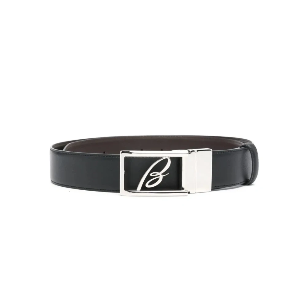 Brioni Belts Black Heren