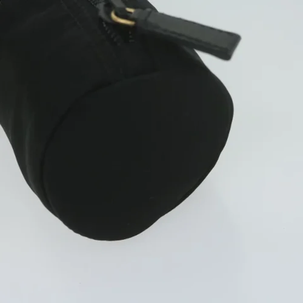 Prada Vintage Pre-owned Fabric clutches Black Dames