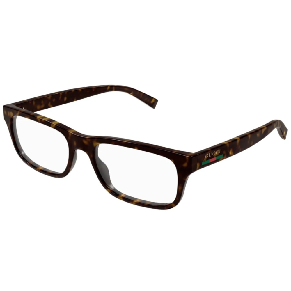 Gucci Unisex Brown Glasses, 56 Mm, Rectangular Optical Frame