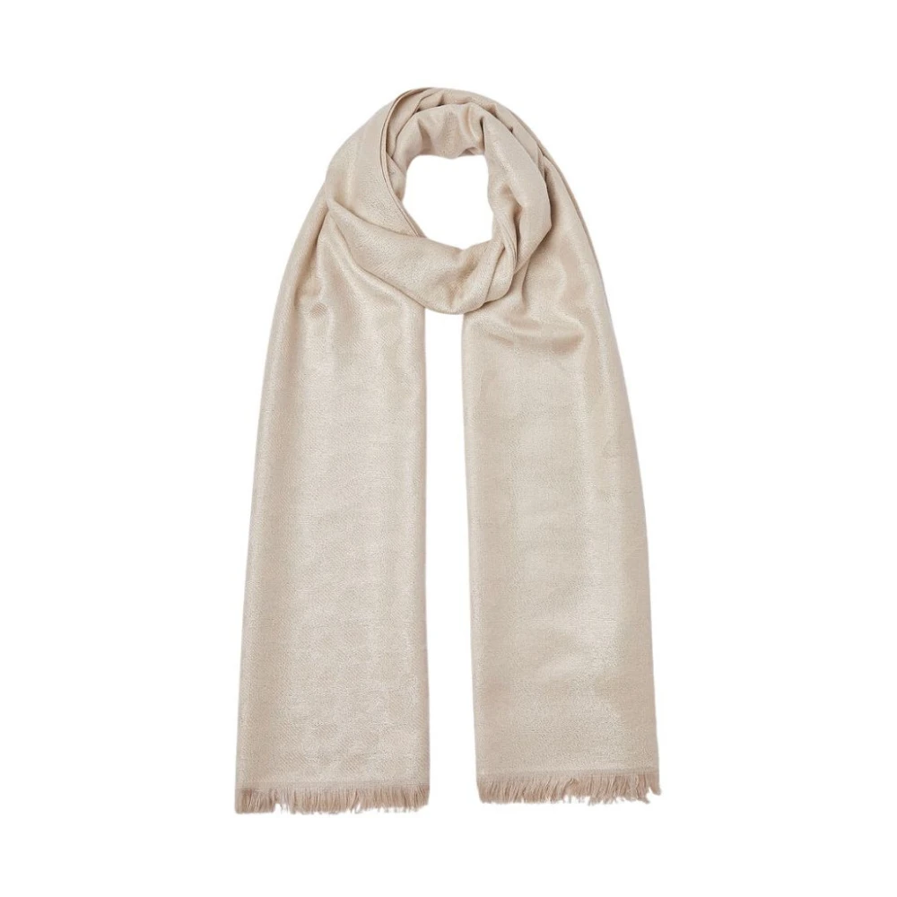 Liu Jo Women's Beige Winter Scarves, One Size, Jacquard Stole