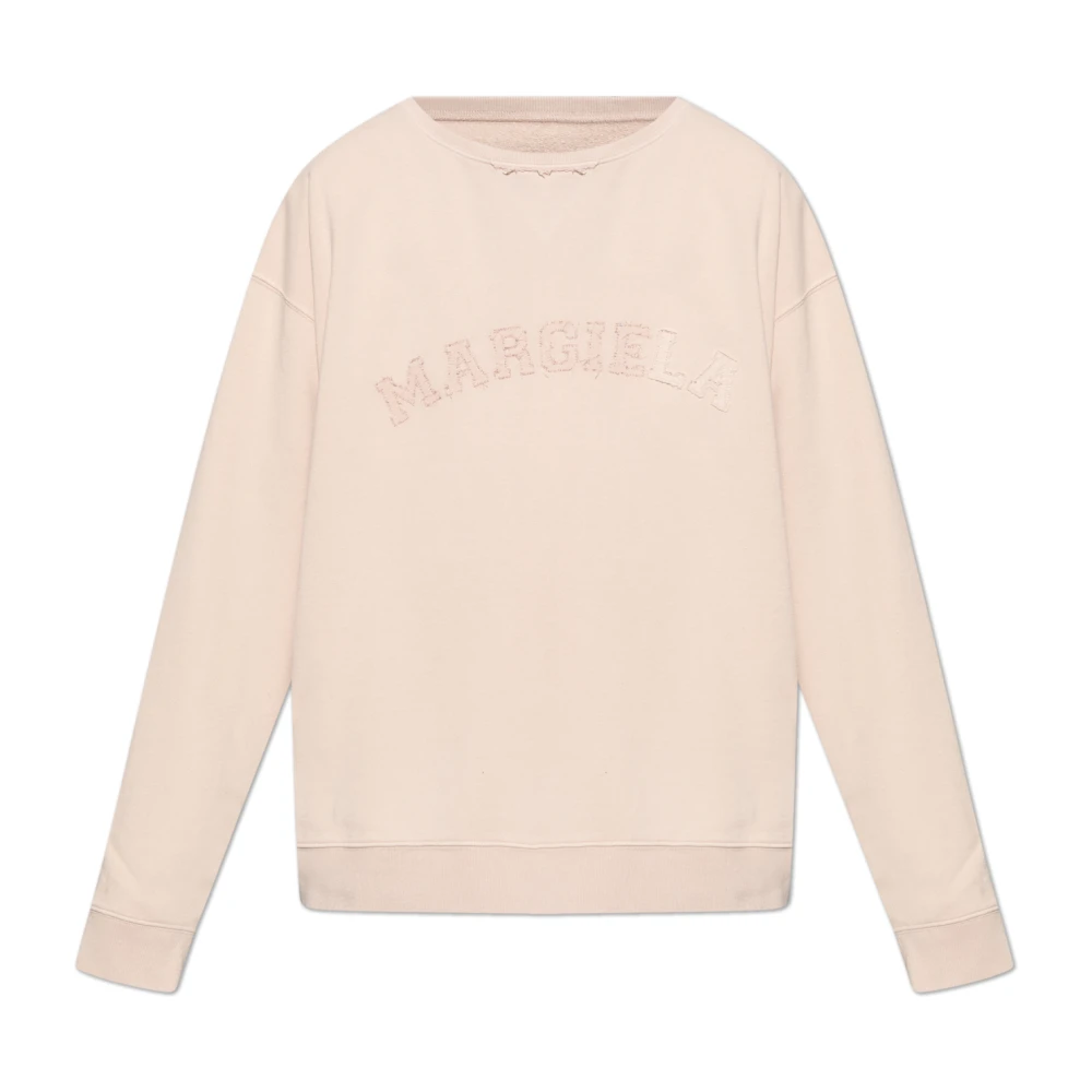 Maison Margiela Sweatshirt met vintage effect Pink Heren