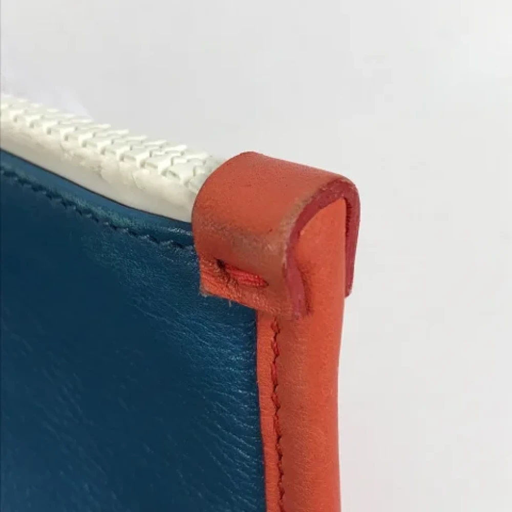 Salvatore Ferragamo Pre-owned Leather clutches Blue Dames