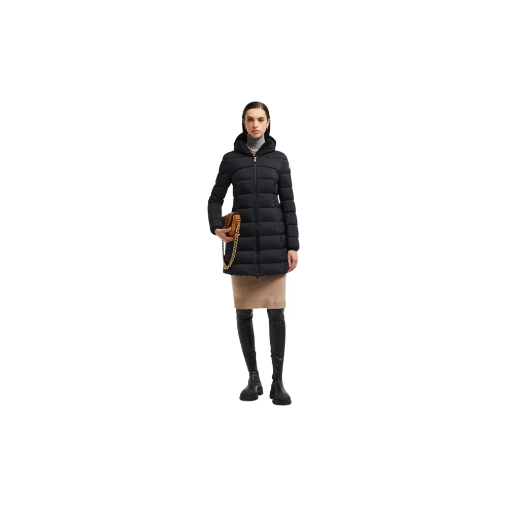 Moncler Lange Donsjas Black Dames