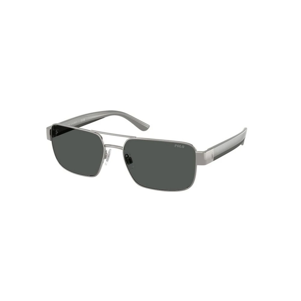 Polo Ralph Lauren Men's Gray Sunglasses, 58 Mm, Rectangle Sunglasses