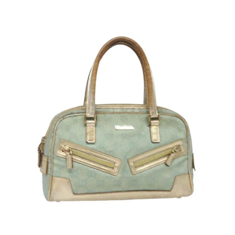 Gucci Vintage Pre-owned Canvas handbags Blue Dames