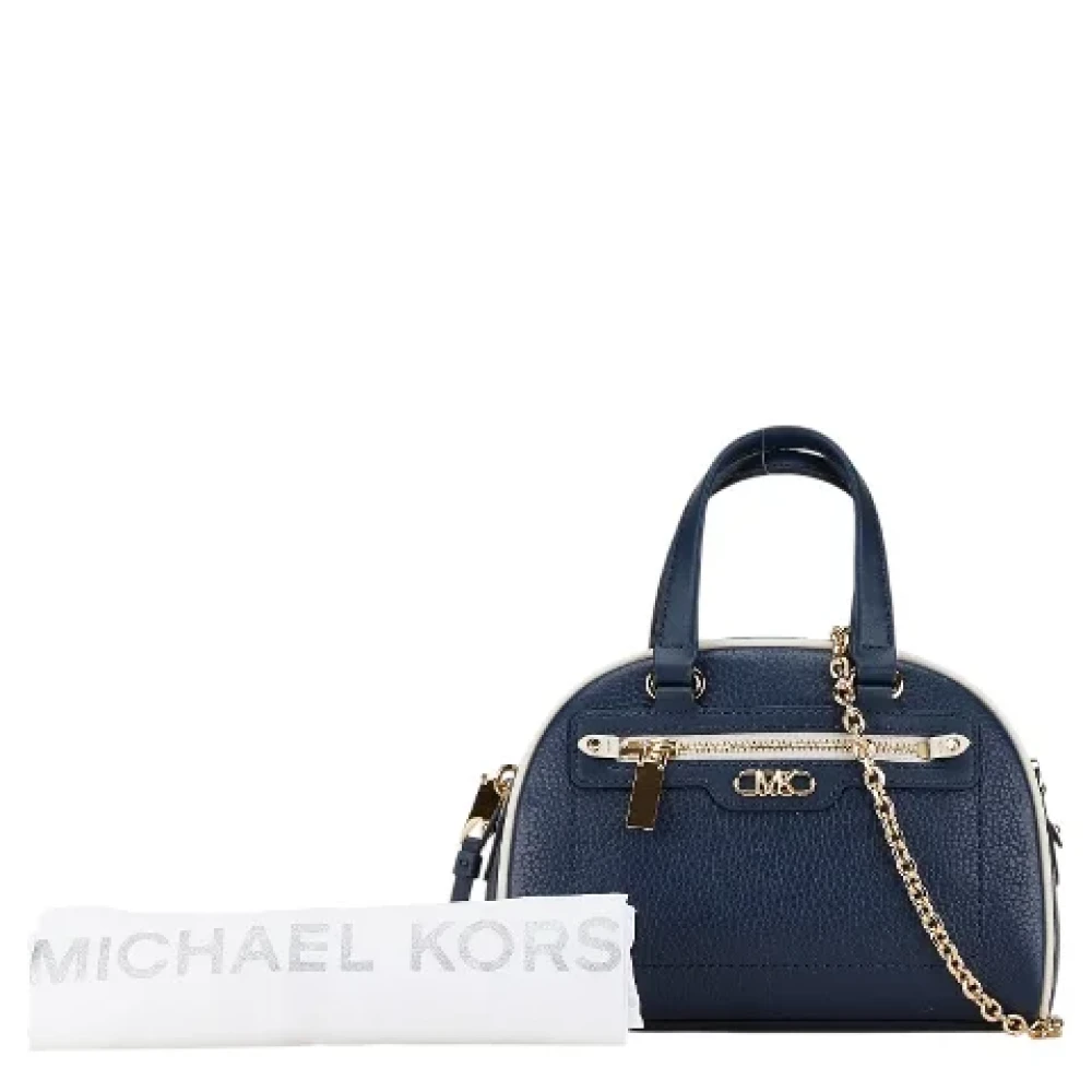 Michael Kors Pre-owned Leather handbags Blue Dames