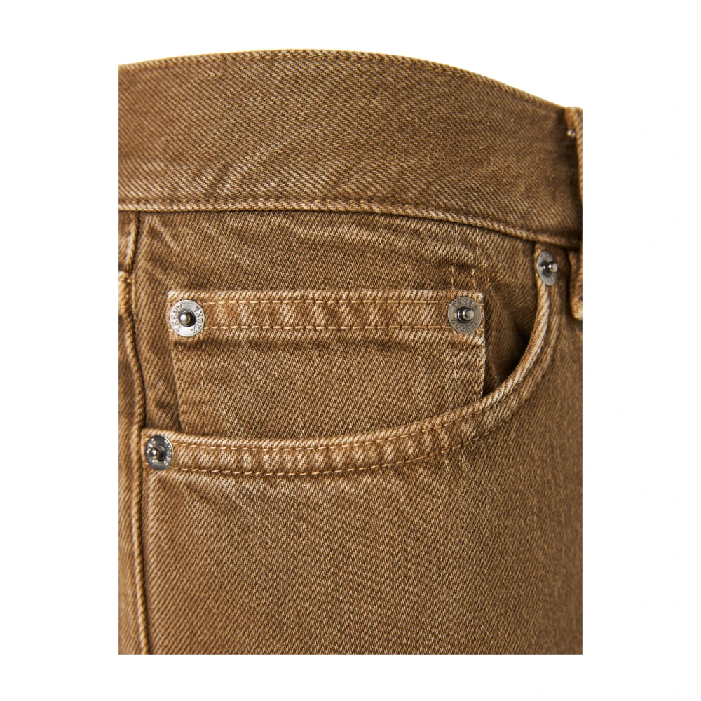 Ermenegildo Zegna Katoenen jeans met zij- en achterzakken Brown Heren