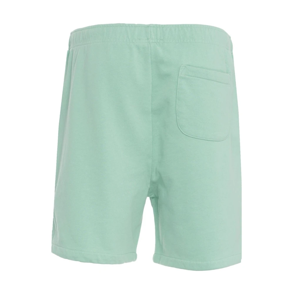Polo Ralph Lauren Turquoise Sweat Shorts Verhoog Casual Stijl Green Heren