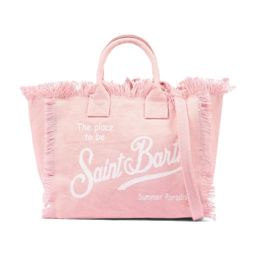 Mc2 Saint Barth Women's Pink Shopping Bags, One Size, Colette Hand Bag With Shoulder Strap
