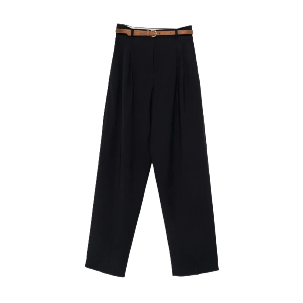 Max Mara Studio Women's Blue Mstbacio Wide Trousers - Wide Trousers - Xs - Trousers