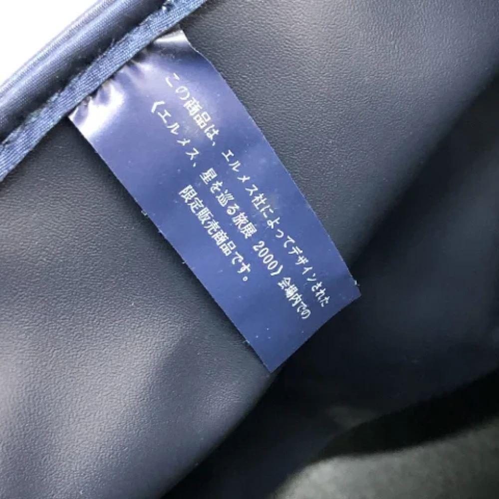 Hermès Vintage Pre-owned Canvas backpacks Blue Dames