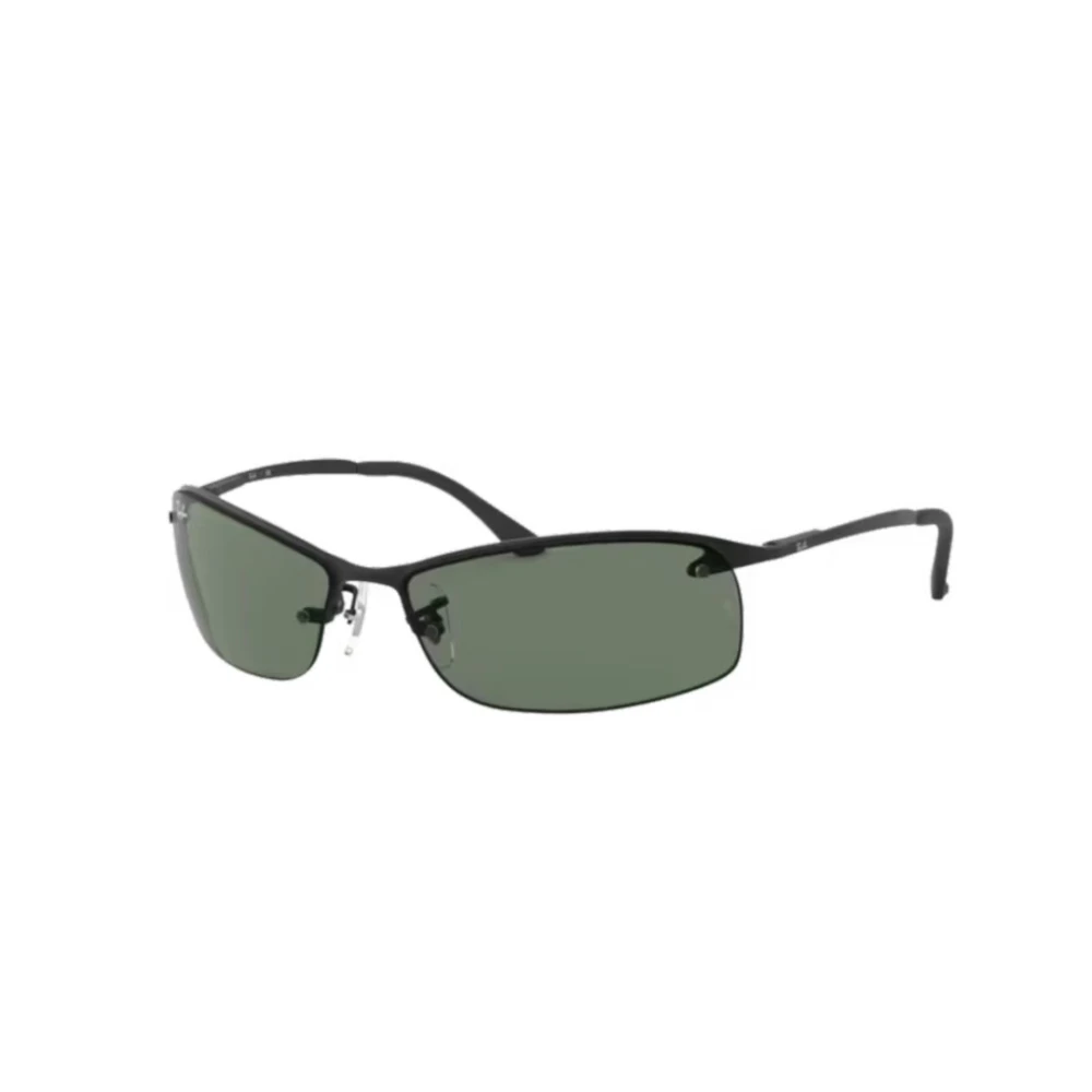 Ray-Ban Sunglasses 3183 006 71 Matt Black Green - Metal - One Size - Male - Image 7