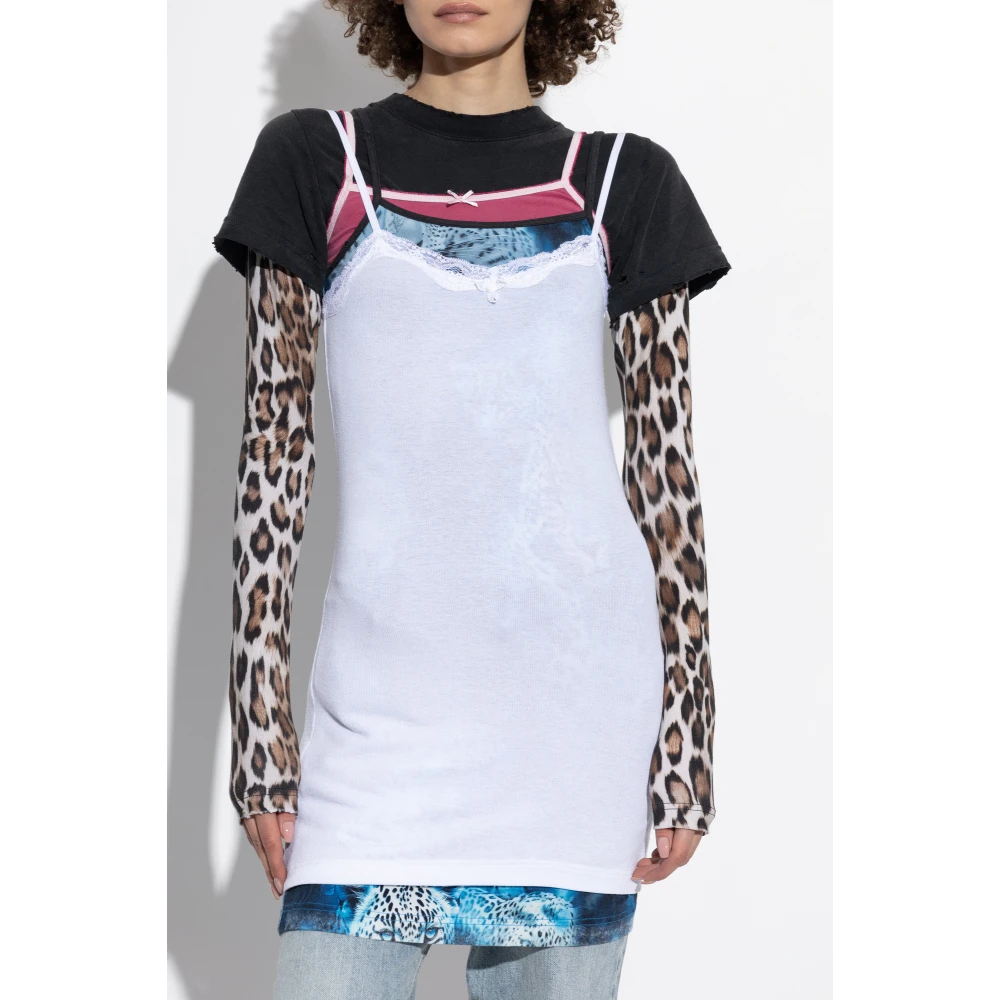 Balenciaga Jurk met bandjes White Dames