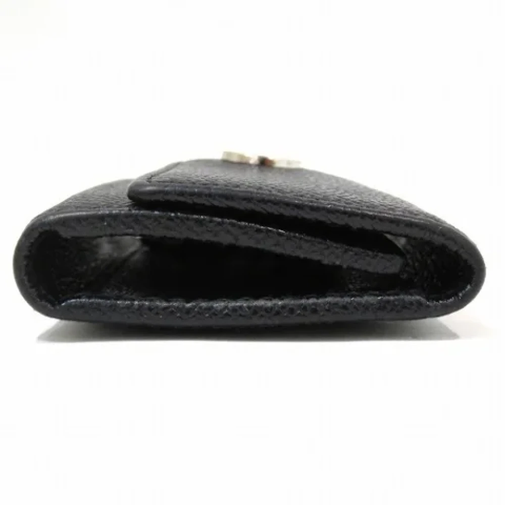 Bvlgari Vintage Pre-owned Leather key-holders Black Heren