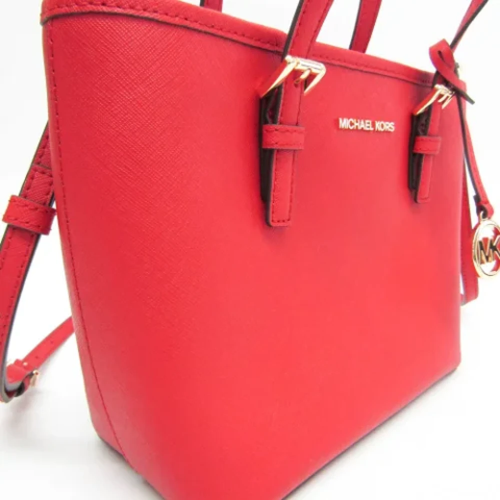 Michael Kors Pre-owned Leather handbags Red Dames