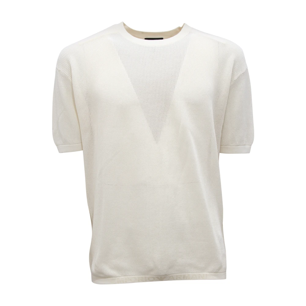 Armani Men's White T-Shirts, L, Maglia Emporio