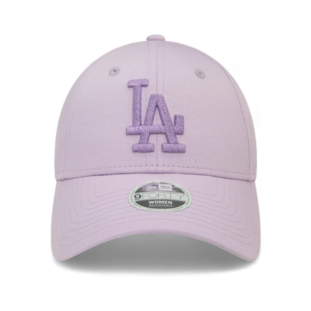 new era Paarse Dodgers Metallic Logo Pet Purple Heren