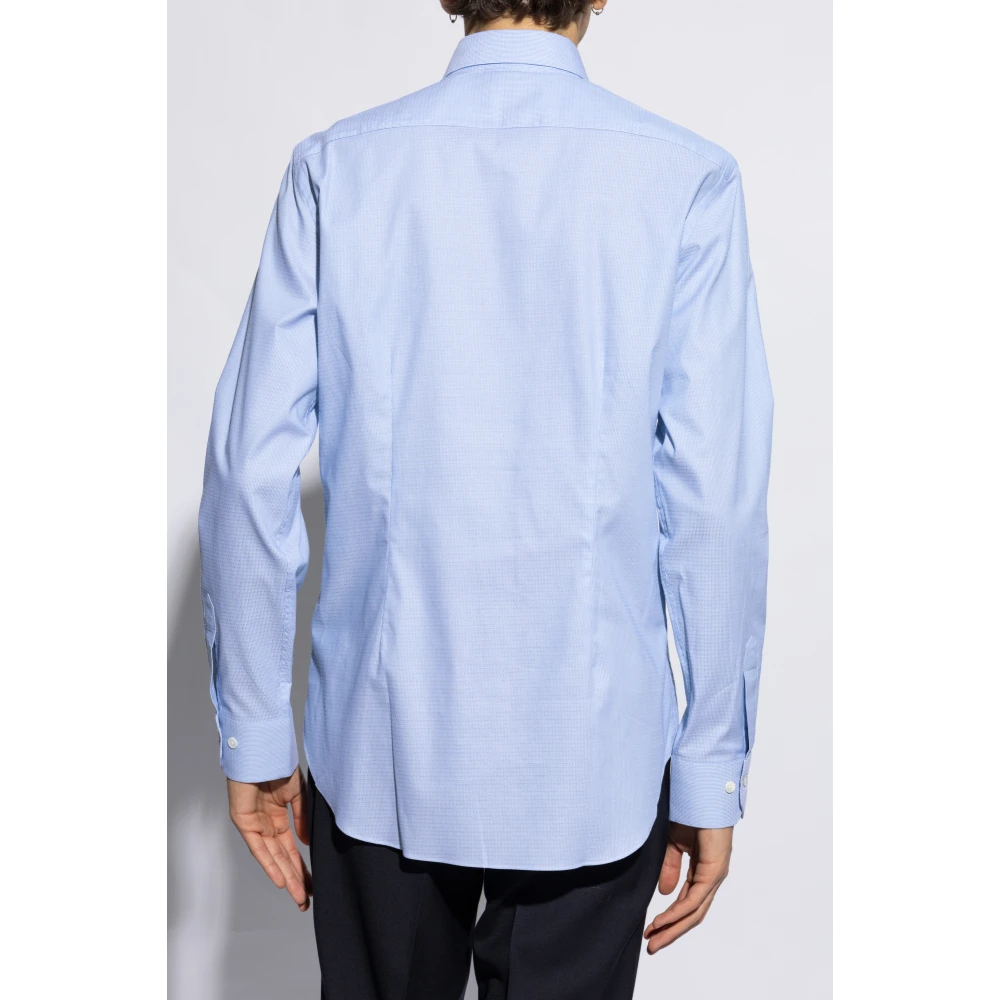 Paul Smith Katoenen overhemd Blue Heren