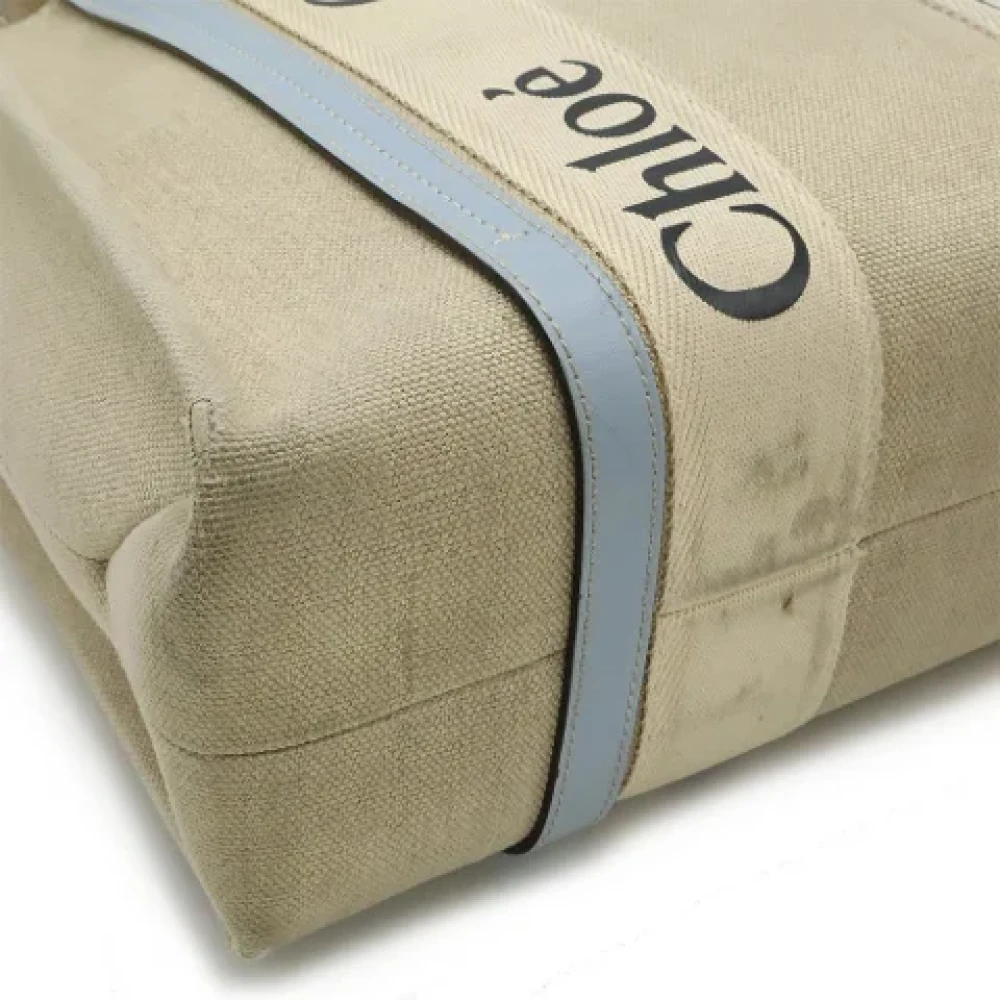 Chloé Pre-owned Canvas shoulder-bags Gray Dames