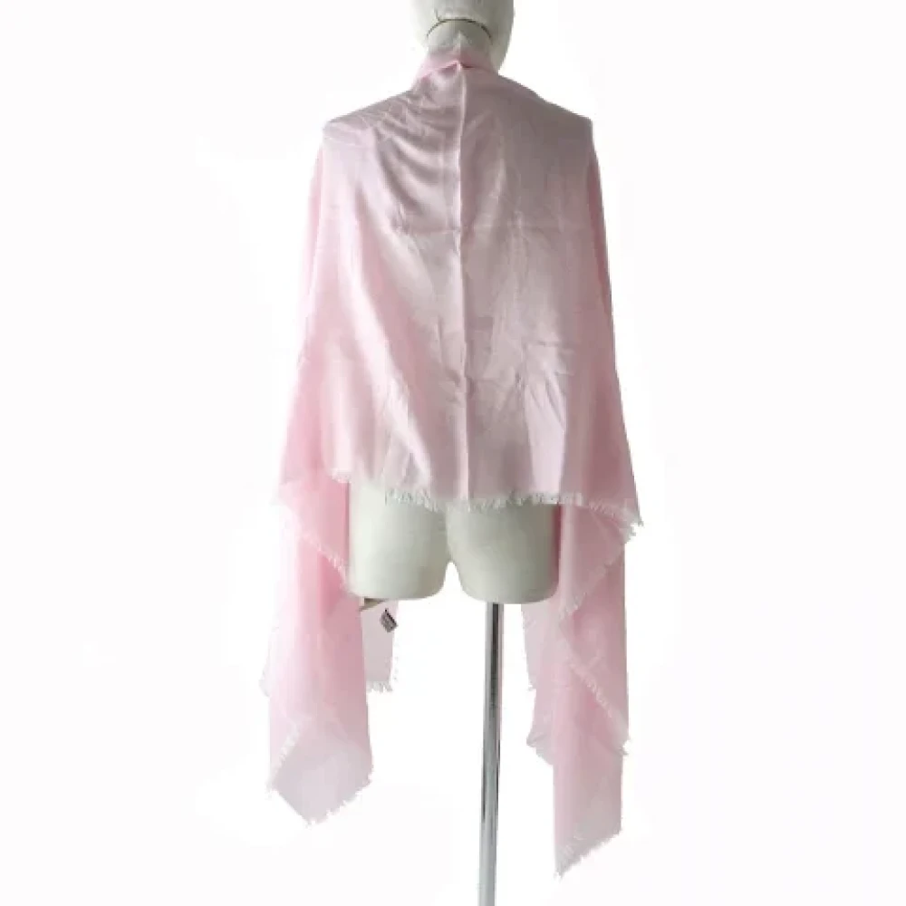 Salvatore Ferragamo Pre-owned Wool scarves Pink Dames