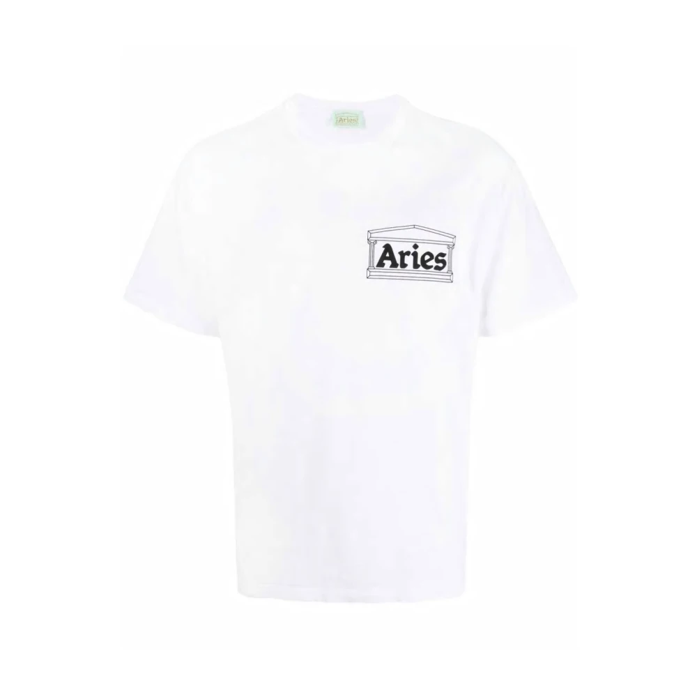 Aries T-Shirt White Heren