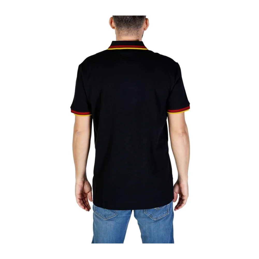 Hugo Boss Katoenen Polo Shirt Herfst Winter Collectie Black Heren