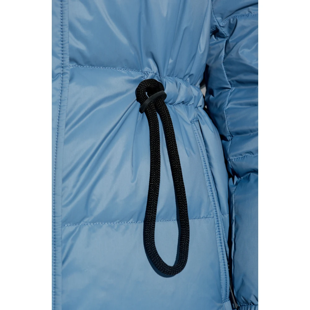 Yves Salomon Omkeerbare jas met afneembare capuchon Blue Dames
