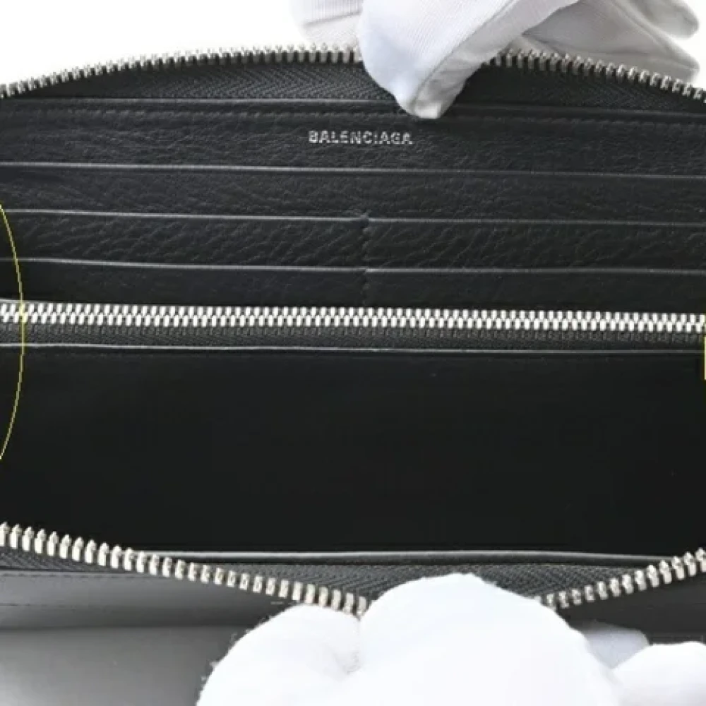 Balenciaga Vintage Pre-owned Leather wallets Black Dames