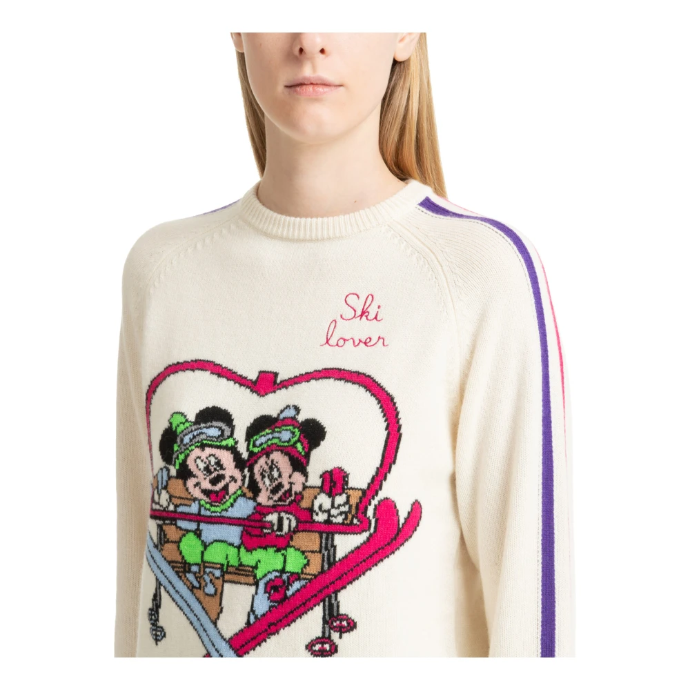 MC2 Saint Barth Abstract Multicolor Ski Lover Sweater Multicolor Dames