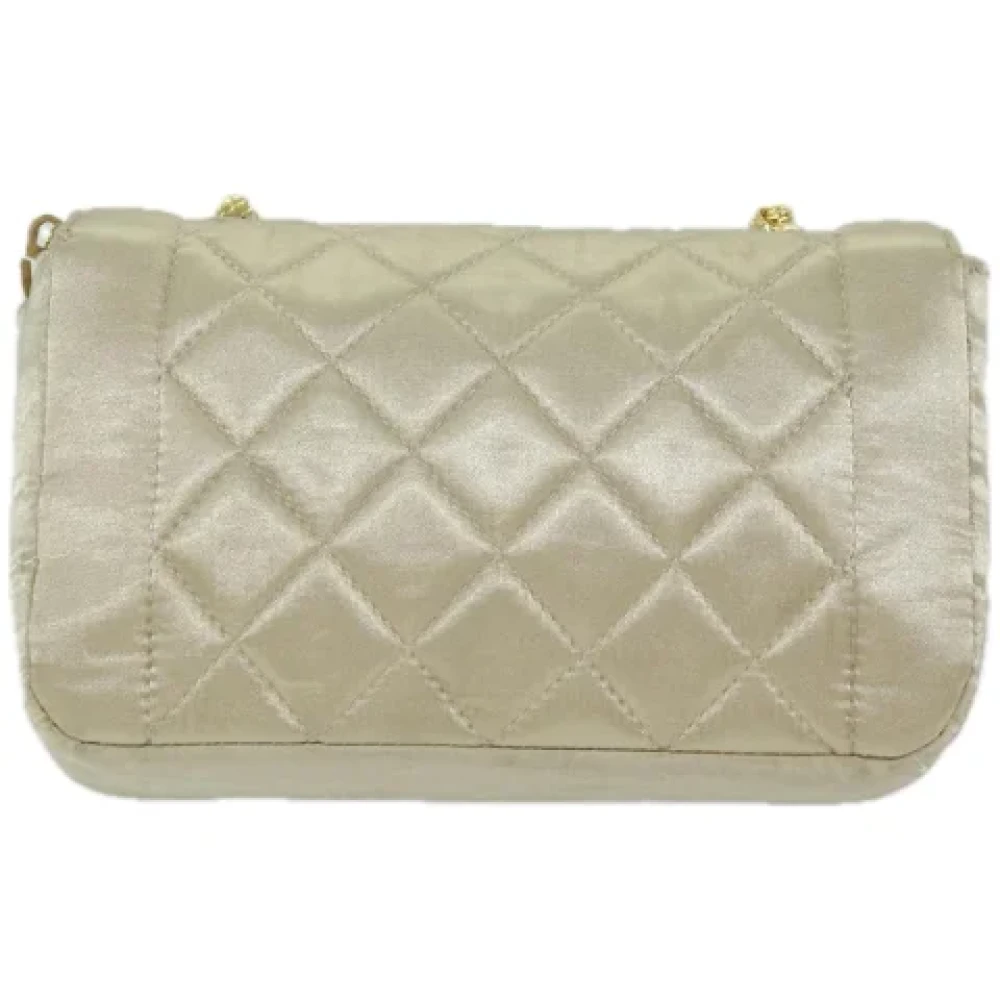 Chanel Vintage Pre-owned Silk chanel-bags Beige Dames