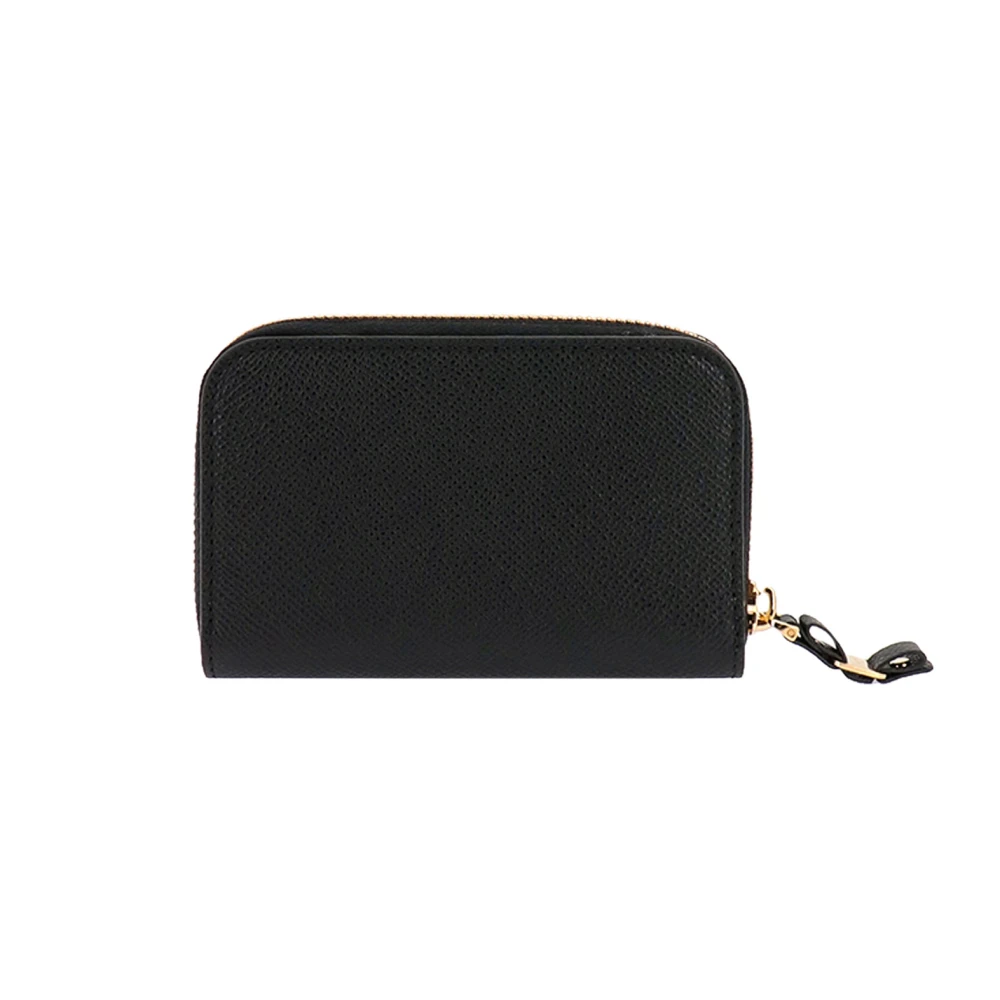 Salvatore Ferragamo Klassieke Zwarte Leren Portemonnee Black Dames