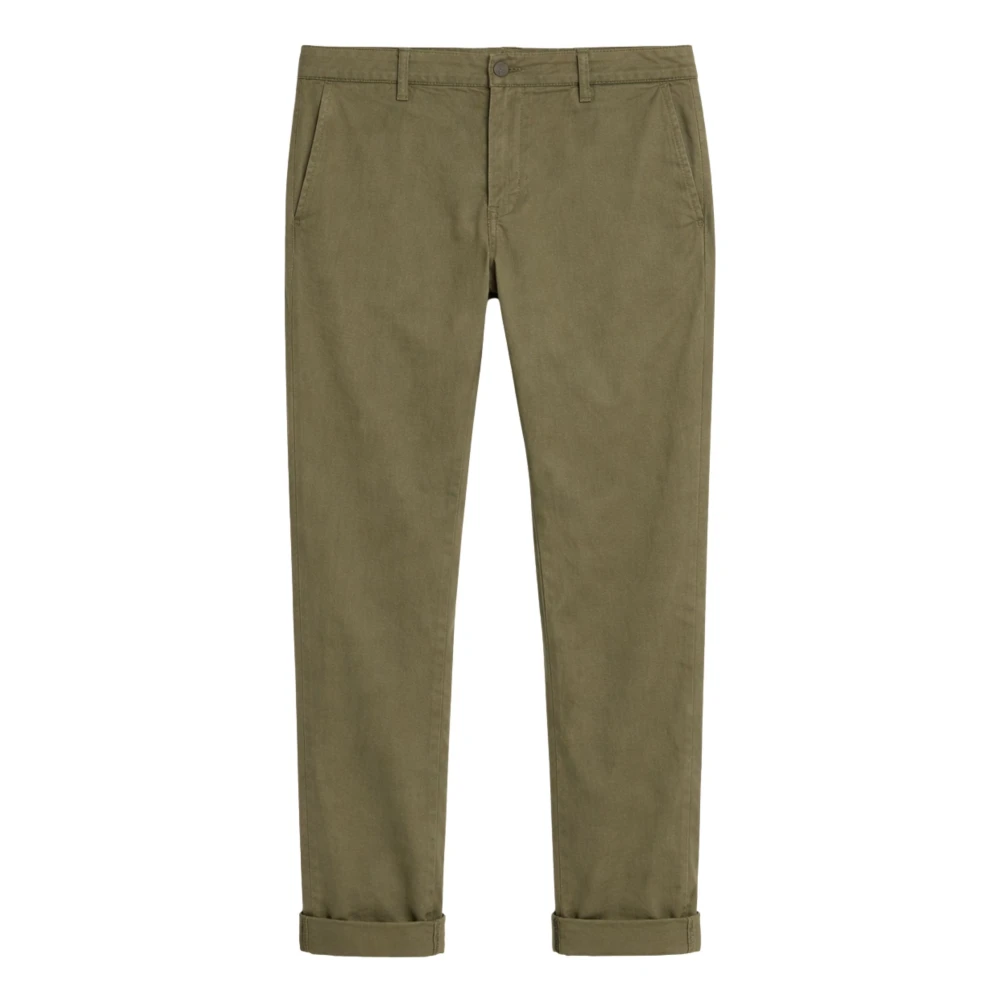 Dondup Herr Grön Byxor W36, Bomull, Regular Chino Gaubert Byxor