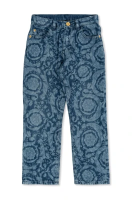 Jeans med barockmönster
