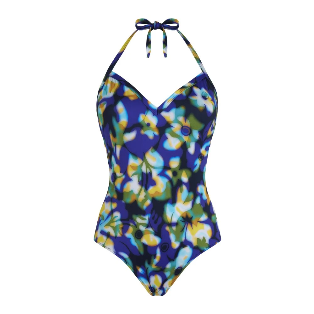 Vilebrequin Donna Multicolor - Costume Intero Con Scollo All'americana Frangipanier Trouble - Swimwear - E - M