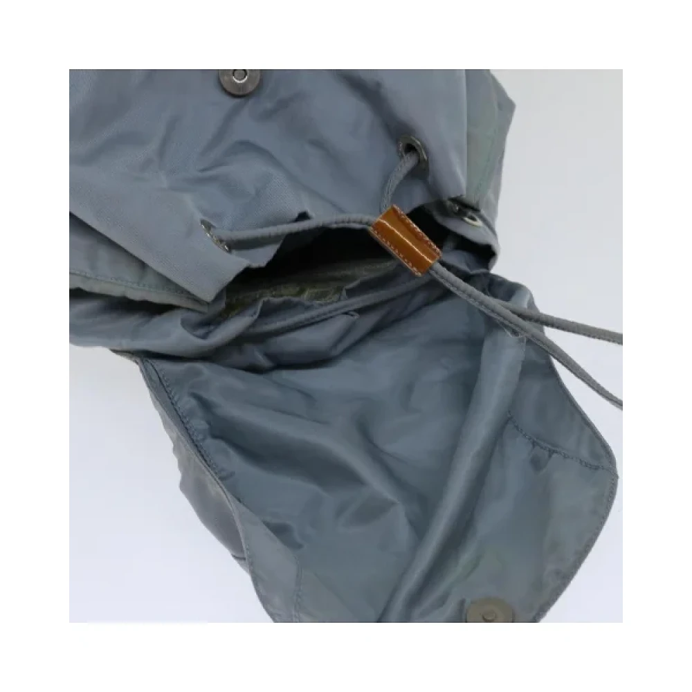 Prada Vintage Pre-owned Nylon backpacks Blue Dames