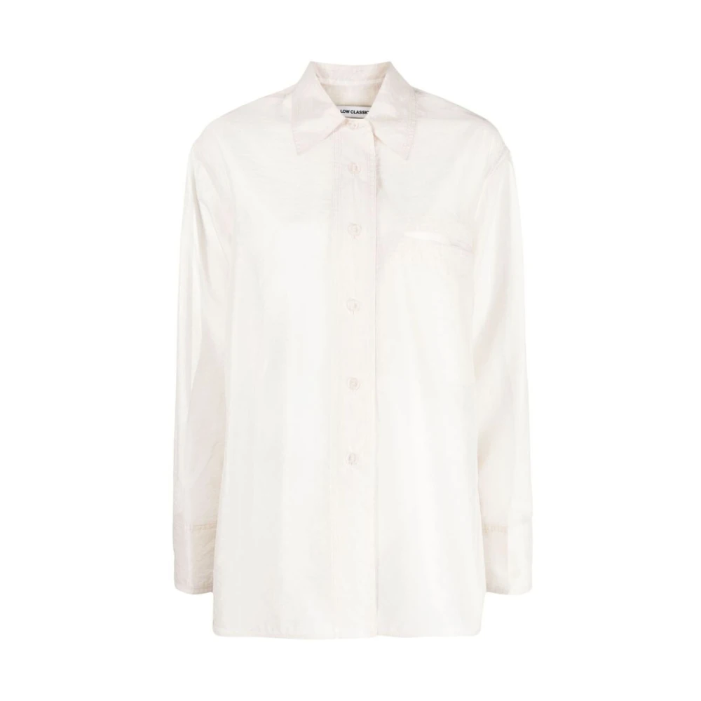 LOW Classic Ivoorwit Transparante Shirt White Dames