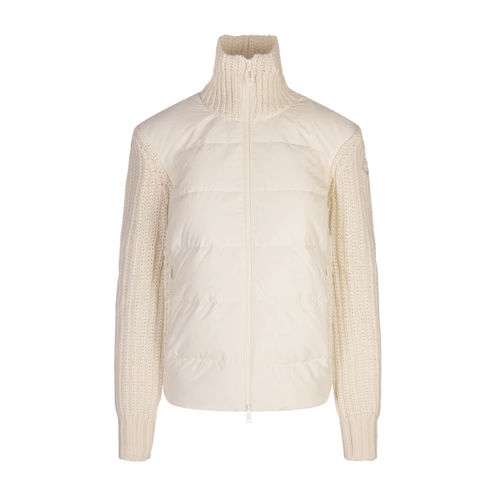 Moncler Witte Cardigan Sweater Elegante Stijl White Dames