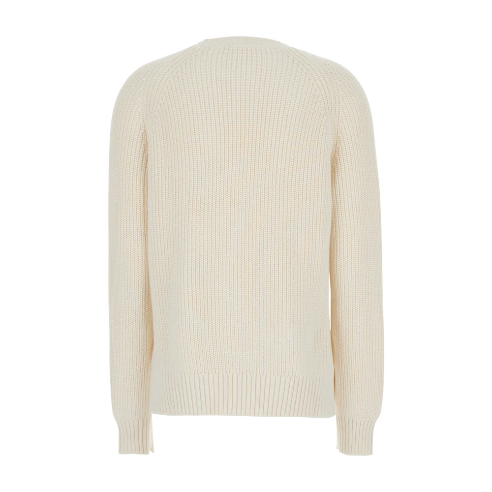 P.a.r.o.s.h. Witte Gebreide Crewneck Sweater Vrouw Beige Dames