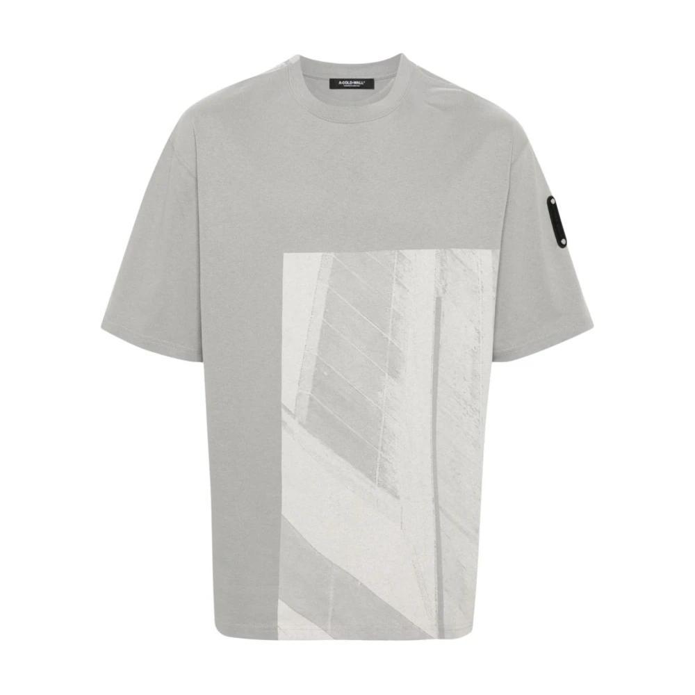 A-Cold-Wall Brutalist Grafisch Regular Fit T-Shirt Gray Heren