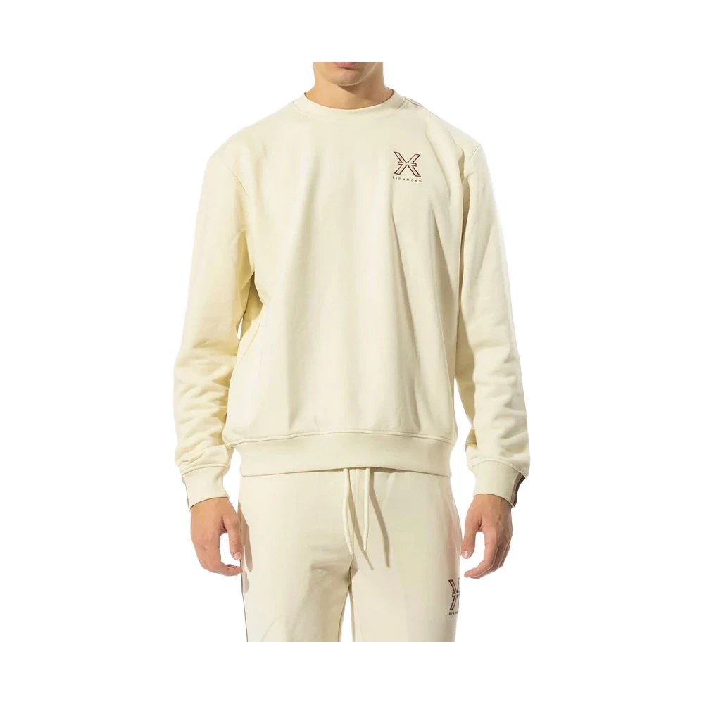 John Richmond Men's White Felpa