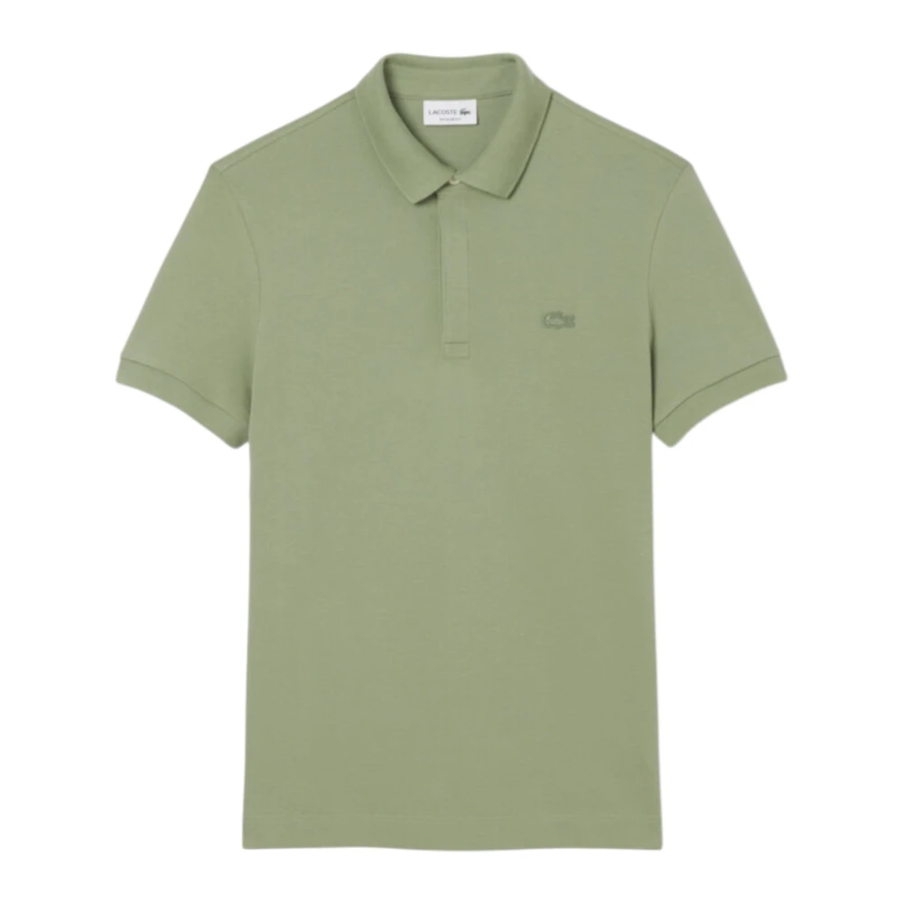 Lacoste Grön Paris Stretch Piqué Pikétröja