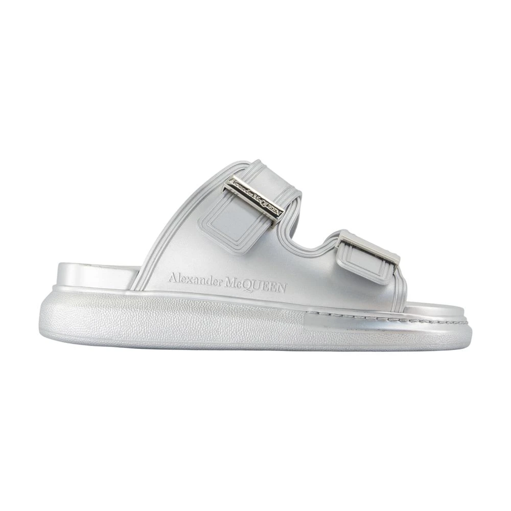 Alexander Mcqueen Gray Sliders, Female, 5 Uk, Hybrid Slide
