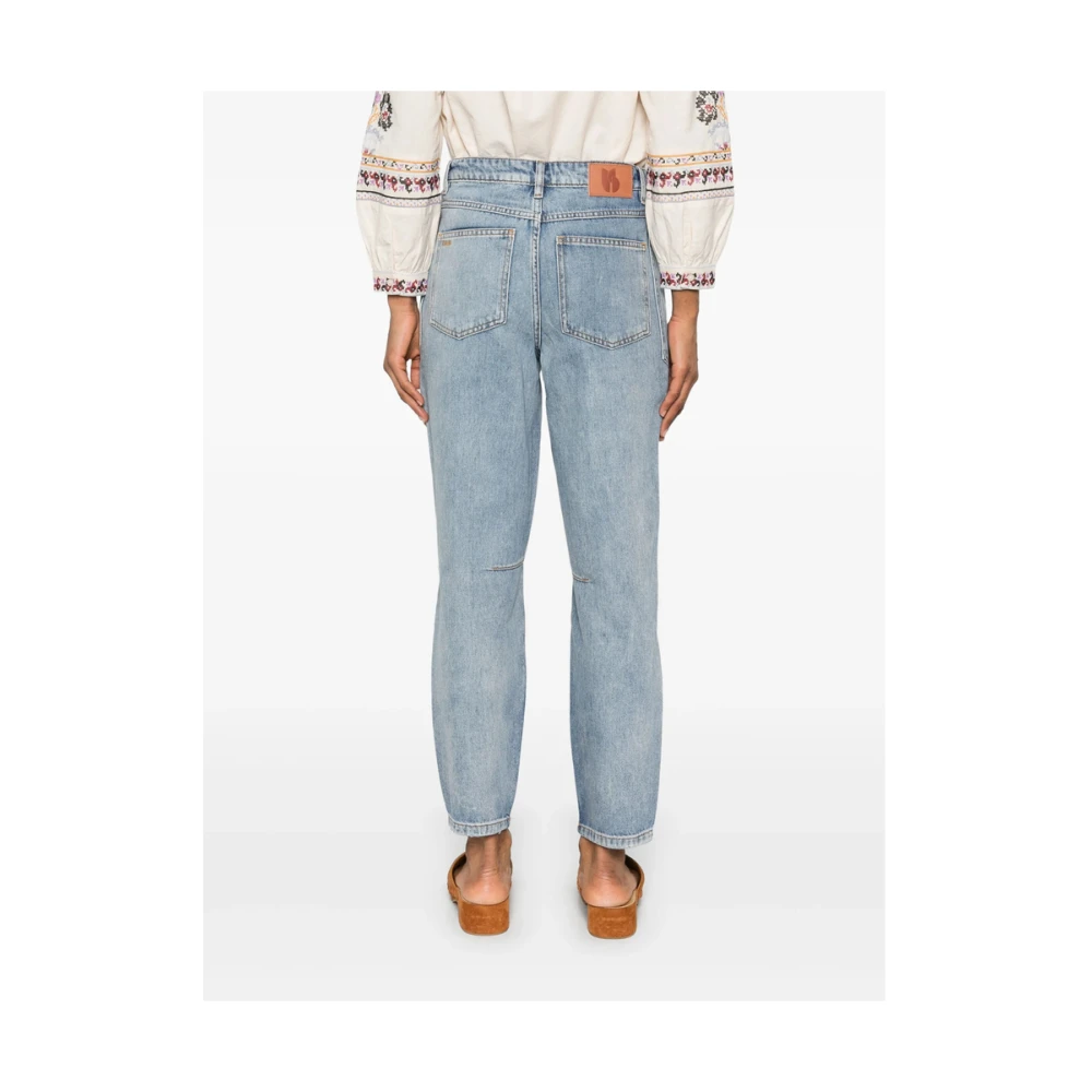 BA&SH Lichtblauwe Klassieke Vijf Zakken Jeans Blue Dames